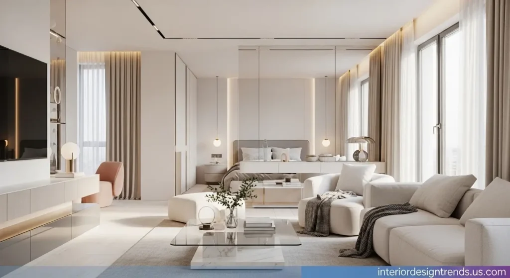 Bright and Light Palettes to Visually Open Rooms