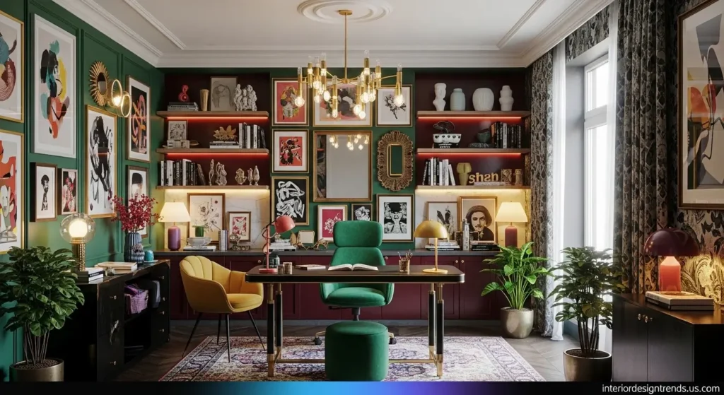 Home Office Ideas for Maximalist Decor