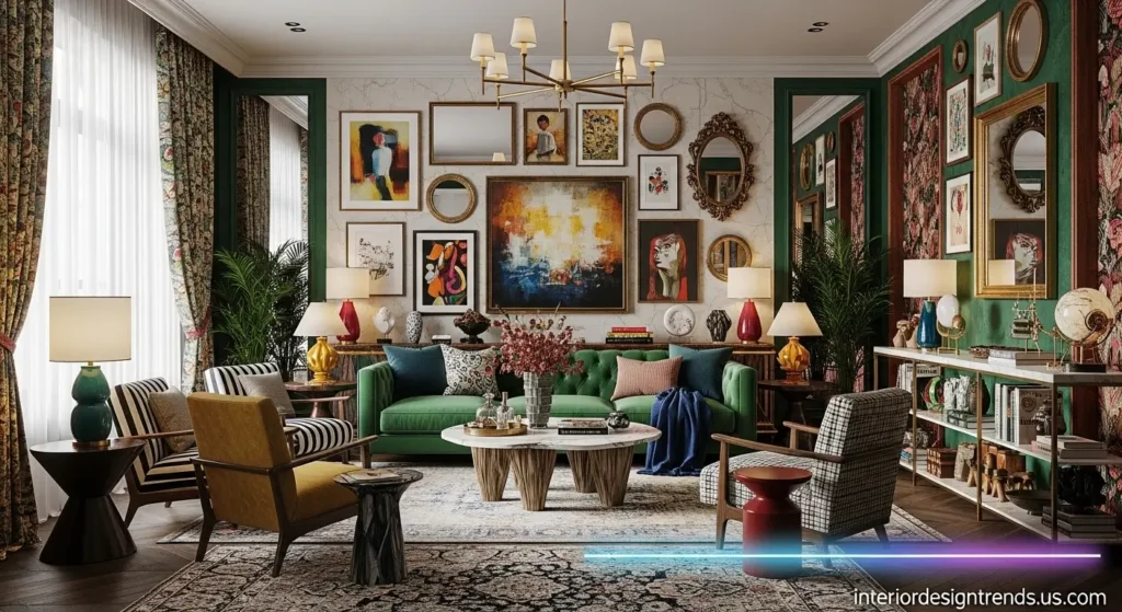 Living Room Ideas for Maximalist Decor
