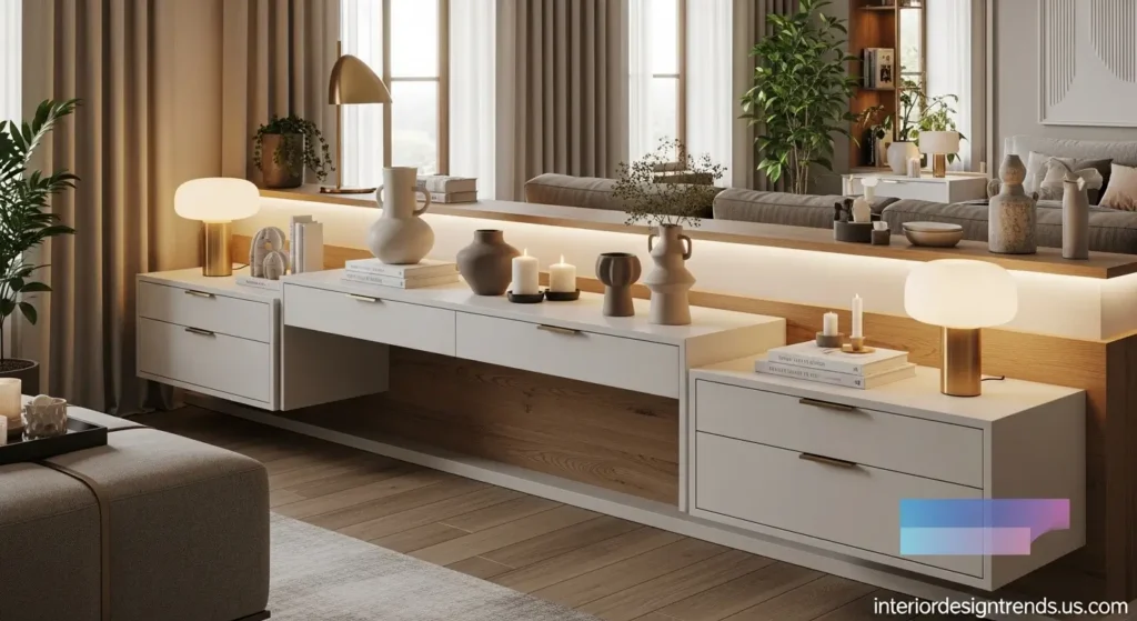 Storage Surfaces and Side Tables