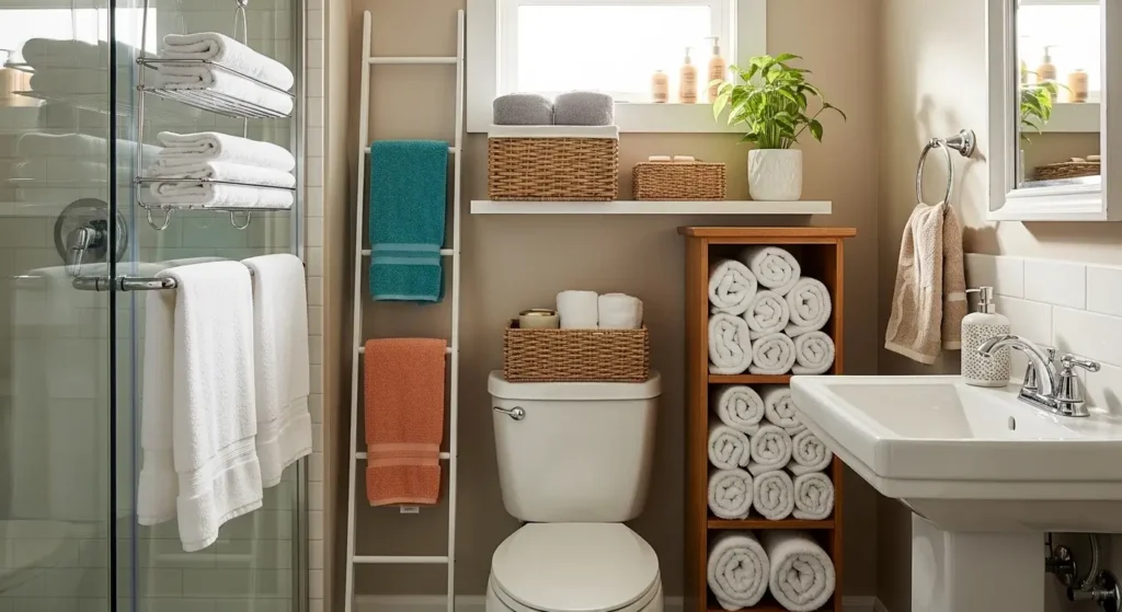 Bathroom Towel Storage Ideas for Small Bathrooms and Smart Organization