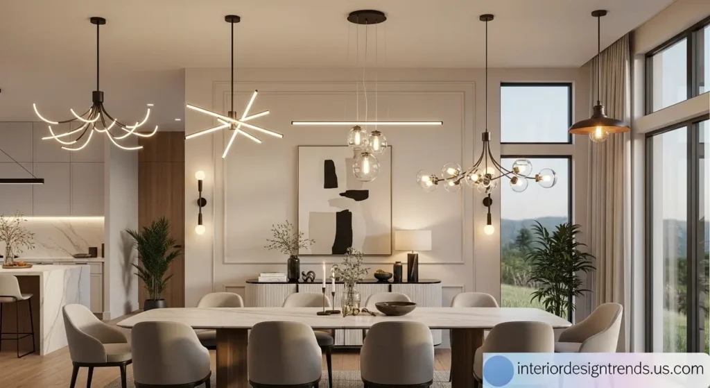 Over Dining Table Lighting Ideas for Modern Homes