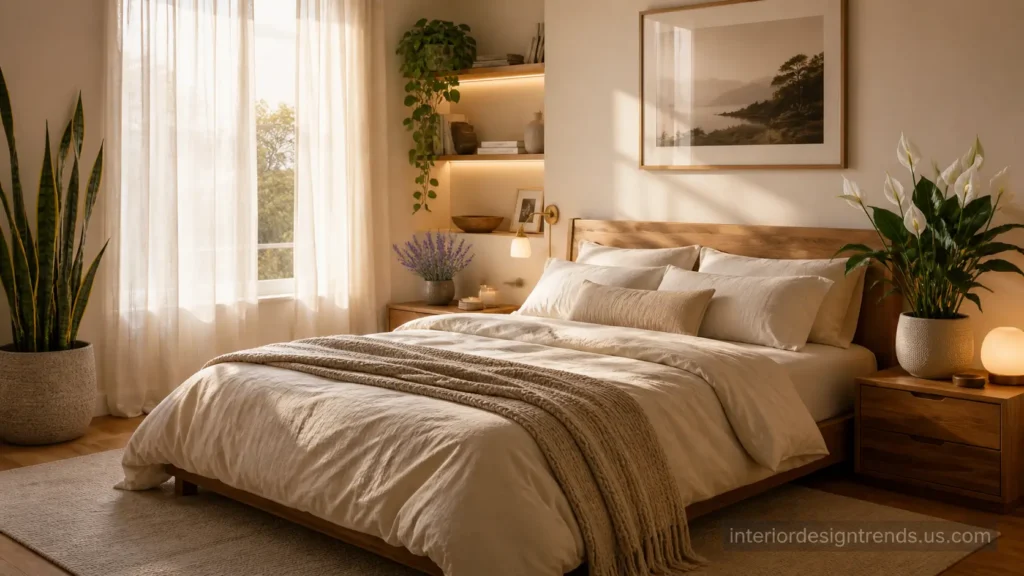 Bedroom Greenery for Calm and Comfort
