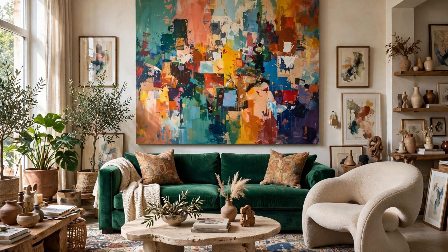 artistic living room